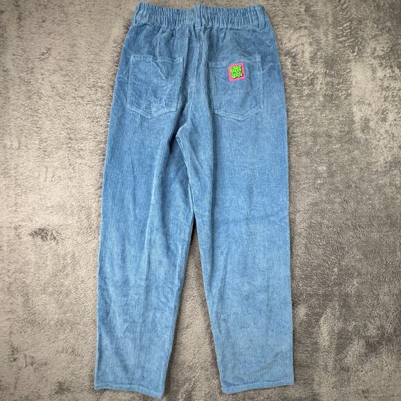 Empyre Tori Blue Corduroy Pants Women’s M Y2K Skater Stretch Waist Party Rave - Picture 2 of 9